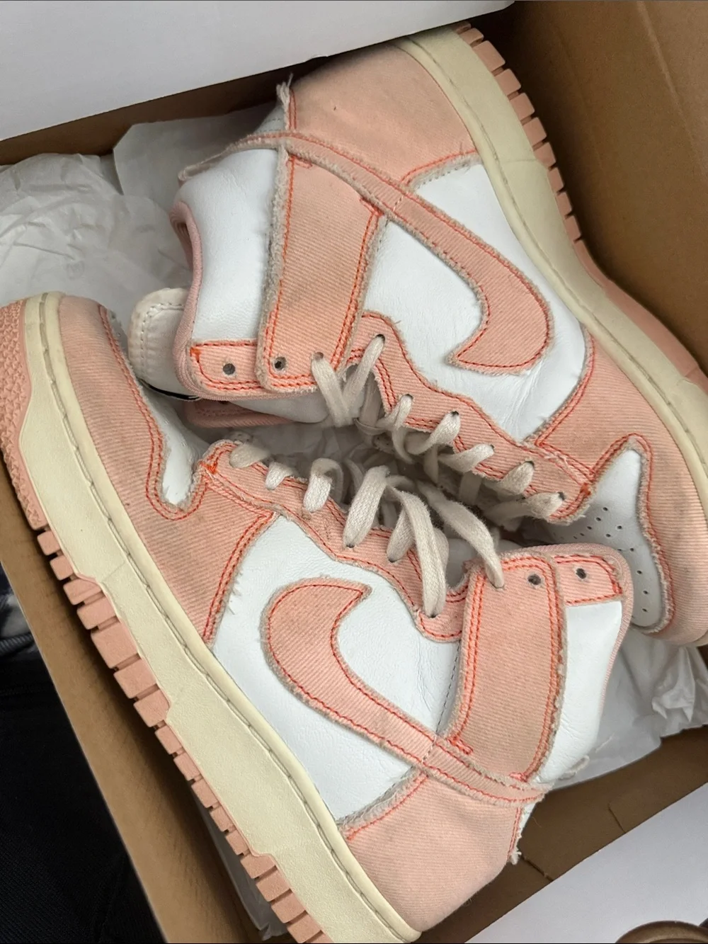 Nike Pink and White Women's Sneakers